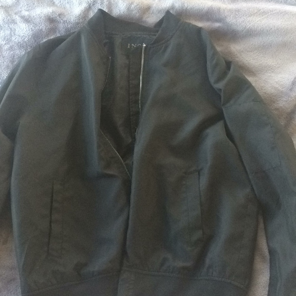 Black bomber jacket